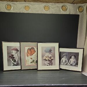 4 Matted Anne Geddes Pictures In 8x10 Frames